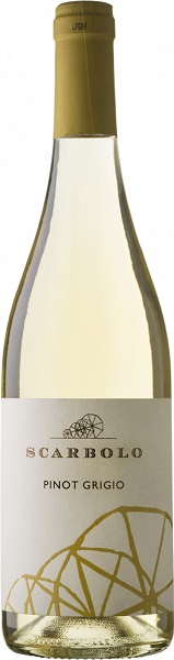 Вино Скарболо Пино Гриджио (Scarbolo Pinot Grigio) белое сухое 0,75л Крепость 13,5%