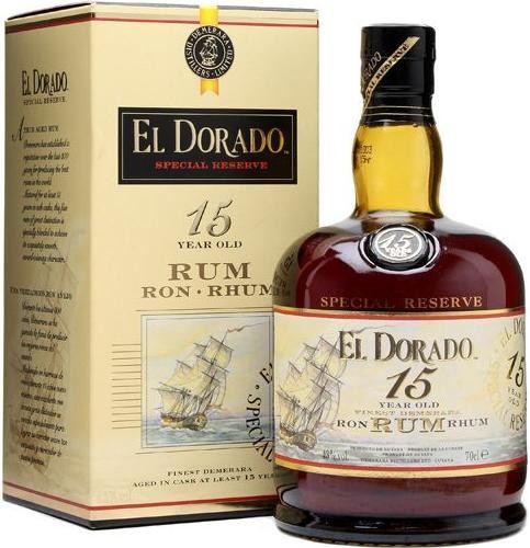 Ром Эль Дорадо 15 лет (El Dorado 15 Years) 0,7л Крепость 43% в подарочной коробке