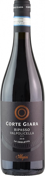 Вино Корте Джара Вальполичелла Рипассо Ла Гролетта (Corte Giara) красное полусухое 0,75л 13,5%