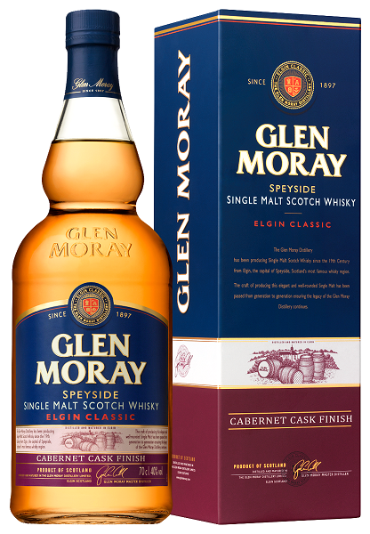 Виски Глен Морей Элгин Классик Каберне Каск Финиш (Glen Moray) 0,7л 40% в подарочной коробке