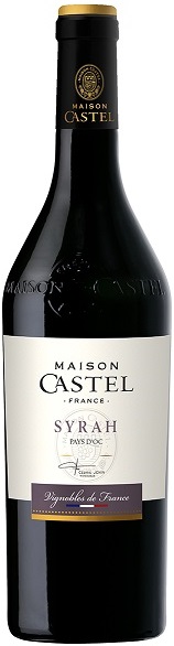 Вино Мэзон Кастель Сира Пэи д’Ок (Maison Castel Syrah Pays d'Oc) красное полусухое 0,75л 13%