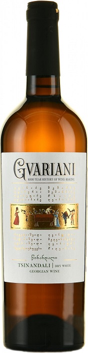 Вино Гвариани Цинандали (Gvariani Tsinandali) белое сухое 0,75л Крепость 12,5%