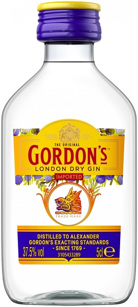 Джин Гордонс (Gin Gordons) сухой 50 мл Крепость 37,5%