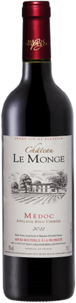 Вино Шато Ламонжо О-Медок (Chateau Lamongeau Haut-Medoc) красное сухое 0,75л Крепость 13%