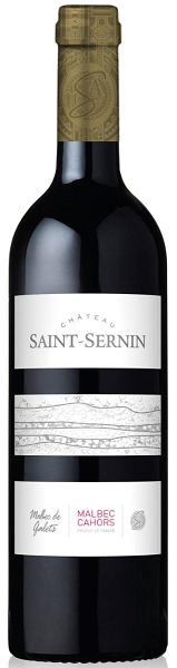Вино Шато Сен-Сернен Каор Мальбек де Гале (Chateau Saint-Sernin) красное сухое 0,75л Крепость 14,2%