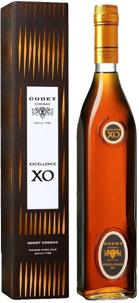 Коньяк Годе Экселланс (Godet Excellence) XO 25 лет 0,7л Крепость 40% в подарочной коробке