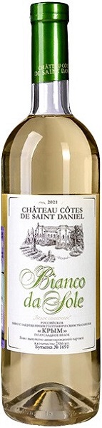Вино Белое Солнечное (Bianco da Solel) белое полусладкое 0,75л Крепость 12,5% 
