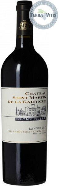 Вино Шато Сен-Мартан де ля Гарриг Бронзинелли Руж (Bronzinelle Organic Wine) красное сухое 0,75л 14%