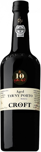 Вино ликерное Портвейн Крофт Тони Порт (Croft) 10 лет сладкое 0,75л Крепость 20%