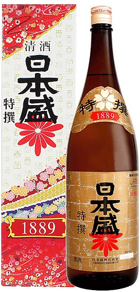Саке Нихон-Сакари Токусен (Nihon-Sakari Tokusen) 1,8л 16% в подарочной коробке