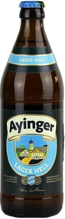 Пиво Айингер Лагер Хель (Ayinger Lager Hell) светлое 0,5л 4,9% стеклянная бутылка