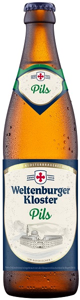 Пиво Вельтенбургер Клостер Пилс (Weltenburger Kloster Pils) светлое 0,5л 4,9% стеклянная бутылка