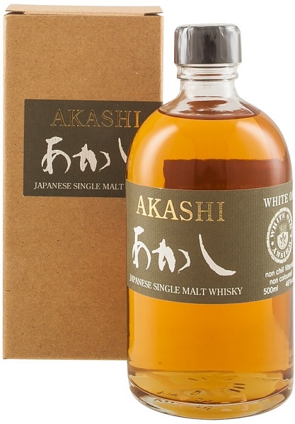 Виски Акаши Сингл Молт (Akashi Single Malt) 0,5л Крепость 46% в подарочной коробке
