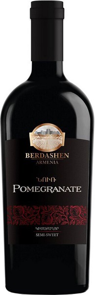 Вино Бердашен  Гранатовое (Berdashen Pomegranate) красное полусладкое 0,75л Крепость 12% 