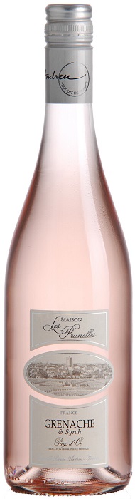 Вино Мэзон ле Прюне Гренаш (Maison les Prunelles Grenache) розовое сухое 0,75л Крепость 12,5%