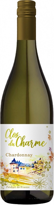 Вино Кло дю Шарм Шардоне (Cloce du Charme Chardonnay) белое сухое 0,75л Крепость 13%