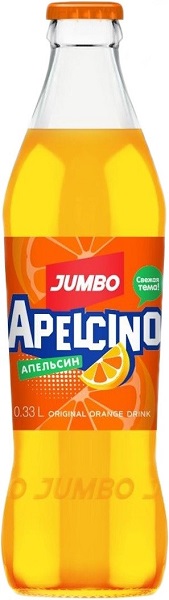 Лимонад Джамбо Апельсино (Jumbo Apelcino) сильногазированный 0,33л стекло