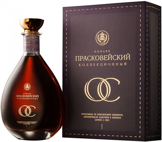 Прасковейский коньяк Коллекционный (Cognac Praskoveysky Collectible) ОС 20 лет 0,75л 40% в коробке