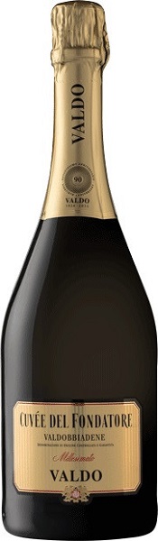 Вино игристое Вальдо Кюве Фондаторе Вальдоббьядене Просекко Супериоре (Valdo) белое брют 0,75л 12%.