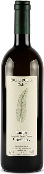 Вино Бруно Рокка Кадет Ланге Шардоне (Bruno Rocca) белое сухое 0,75л Крепость 13,5%