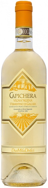 Вино Капикера Винья'нджена (Capichera Vigna'ngena) белое сухое, 0,75л Крепость 13,5%.
