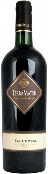 Вино ТерраМатер Лимитед Резерв Санджовезе (TerraMater Limited) красное сухое 0,75л Крепость 14,5%