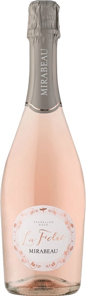 Вино игристое Мирабо Ла Фоли (Mirabeau La Folie) розовое брют 0,75л Крепость 12,5%