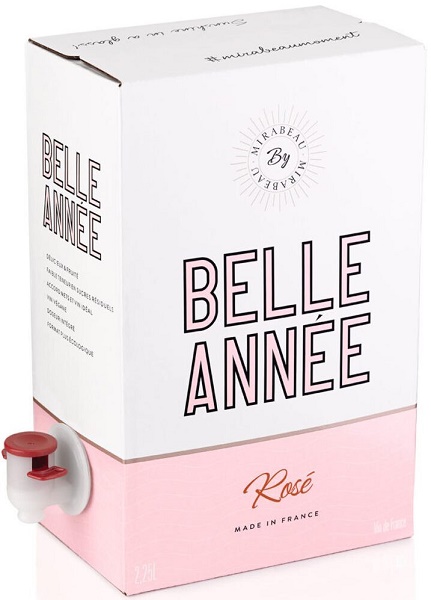 Вино Мирабо Бель Аннэ Розе (Mirabeau Belle Annee Rose) столовое розовое сухое 2,25л Крепость 12,5%