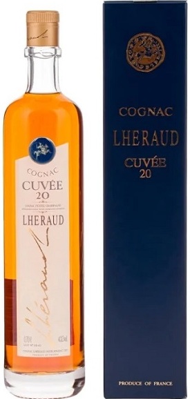 Коньяк Леро Кюве (Cognac Lheraud Cuvee) 20 лет 0,7л Крепость 43% в подарочной коробке