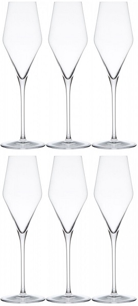 Набор бокалов-флюте Штольцле Кватрофил для Шампанского (Stoelzle Quatrophil) стекло 6 шт х 292 мл