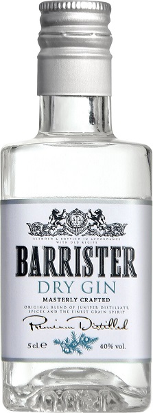 Джин Барристер Драй Джин (Barrister Dry Gin) 50мл Крепость 40% стекло
