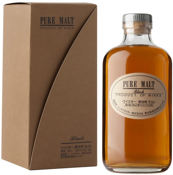 Виски Никка Пьюэ Молт Блэк (Whiskey Nikka Pure Malt Black) 0,5л Крепость 43% в подарочной коробке