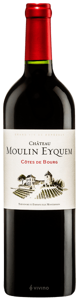 Вино Шато Мулен Экем Кот де Бург (Chateau Moulin Eyquem Cotes de Bourg) красное сухое 0,75л 13,5%