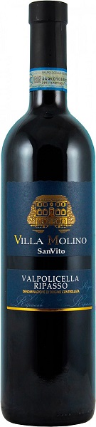 Вино Вилла Молино Вальполичелла Рипассо (Villa Molino) красное полусухое 0,75л Крепость 13,5%