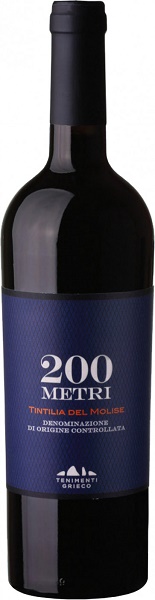 Вино 200 Метри Тинтилия дель Молизе (200 Metri Tintilia del Molise) красное сухое 0,75л 13,5%