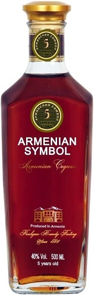 Коньяк Прошянский Армянский Символ (Cognac Proshyansky Armenian Symbol) 5 лет 0,5л Крепость 40%