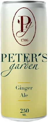 Лимонад Петерс Гарден Имбирный (Peter's Garden) газированный без сахара 0,25л в жестяной банке