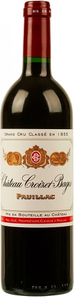 Вино Шато Круазэ Баж (Chateau Croizet Bages) красное сухое 0,75л Крепость 13%