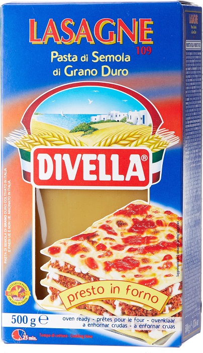 !Лазанья Дивелла (Divella) пшеничная 500гр в коробке