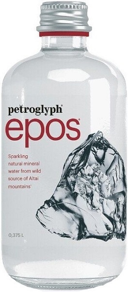Вода Петроглиф Эпос (Petroglyph Epos) минеральная газированная 0,375л в стеклянной бутылке