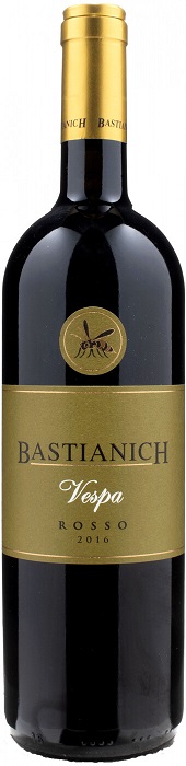 Вино Бастианич Веспа Россо (Bastianich Vespa Rosso) красное полусухое 0,75л Крепость 13%