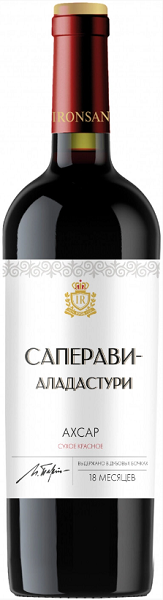 Вино Ахсар Саперави-Аладастури (Axsar Saperavi-Aladasturi) красное сухое 0,75л Крепость 14%