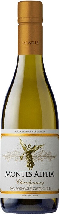 Вино Монтес Альфа Шардоне (Montes Alpha Chardonnay) белое сухое 0,375л Крепость 12%