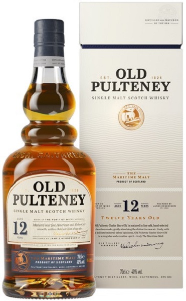 Виски Олд Пултени (Whiskey Old Pulteney) 12 лет 0,7л Крепость 40% в подарочной коробке