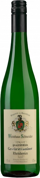 Вино Вайнхаус Шнайдер Гевюрцтраминер (Weinhaus Schneider) белое полусухое 0,75л Крепость 11,5%