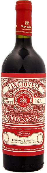 Вино Гран Сассо Санджовезе (Gran Sasso Sangiovese) красное сухое 0,75л Крепость 13%