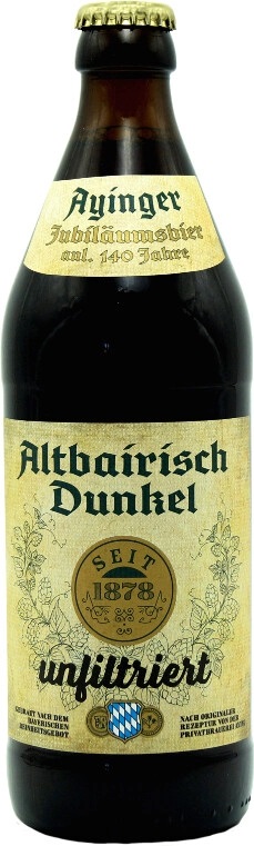Пиво Айингер Альтбайриш Дункель (Ayinger Altbairisch Dunkel) темное 0,5л 5% стеклянная бутылка