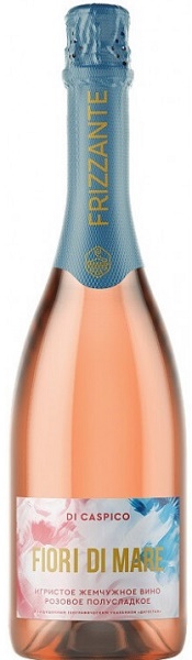 Вино игристое Ди Каспико Фиори ди Маре Розе (Di Caspico Fiori di Mare) розовое полусладкое 0,75л 11%
