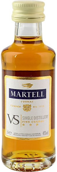 Коньяк Мартель Сингл Дистиллери (Cognac Martell Single Distillery) VS 50 мл Крепость 40%
