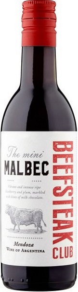 Вино Бифстейк Клаб Зе Мини Мальбек (Beefsteak Club) красное сухое 187мл Крепость 13,5%